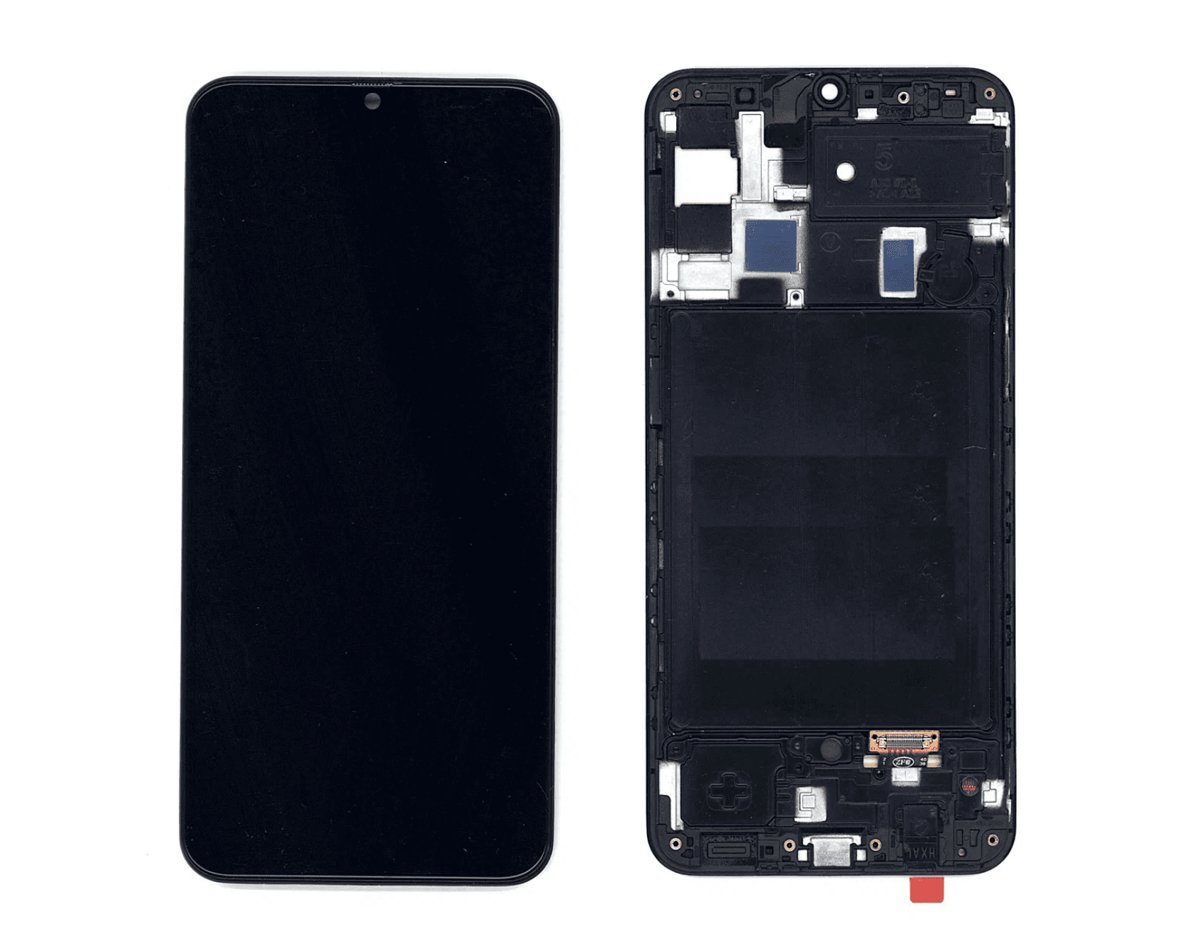 Дисплей Samsung A505F GALAXY A50 в сборе с тачскрином и рамкой, Черный (OR100%)