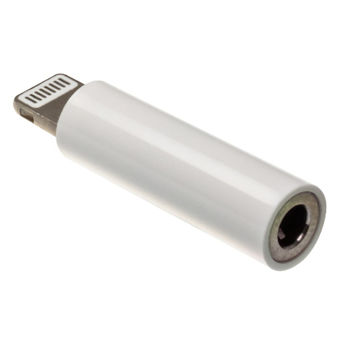 Адаптер для проводной гарнитуры Lightning выход на AUX (3.5mm jack) WALKER WA-017, белый