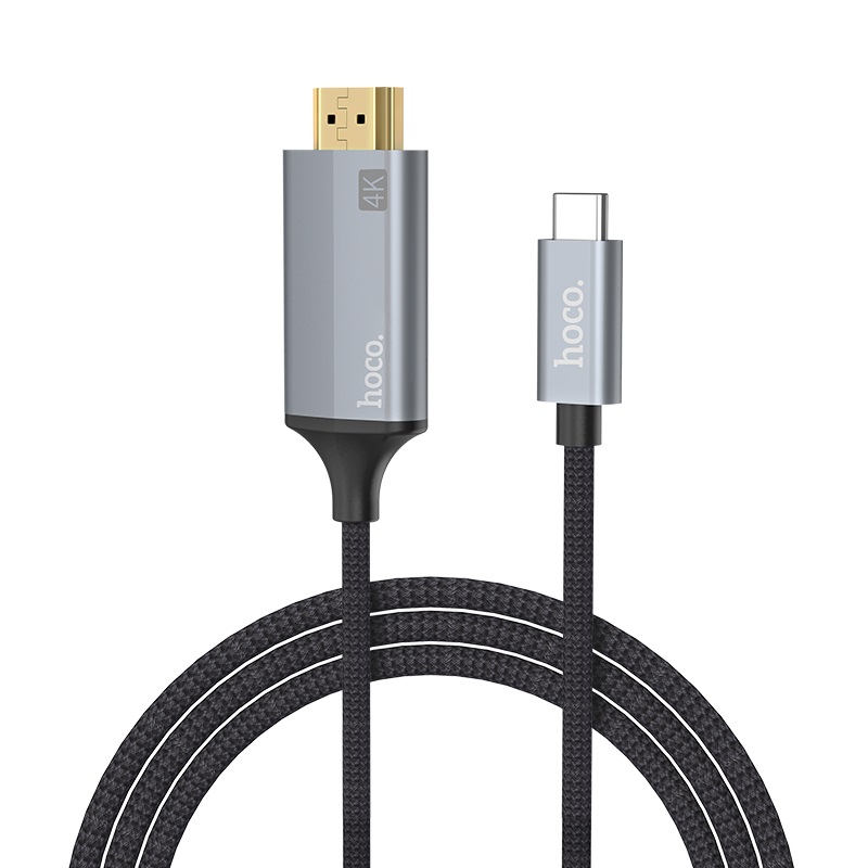 Адаптер-переходник Type-C to HDMI HOCO UA13 1,8 метра, серый