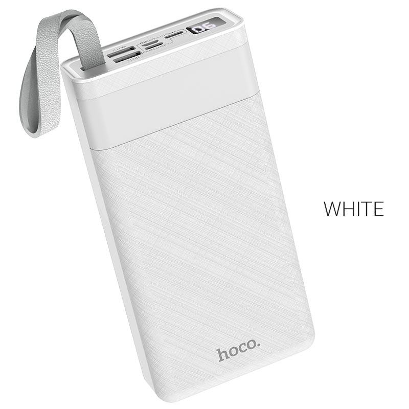 Внешний аккумулятор Power Bank 30000 mAh HOCO J73 Powerful, белый
