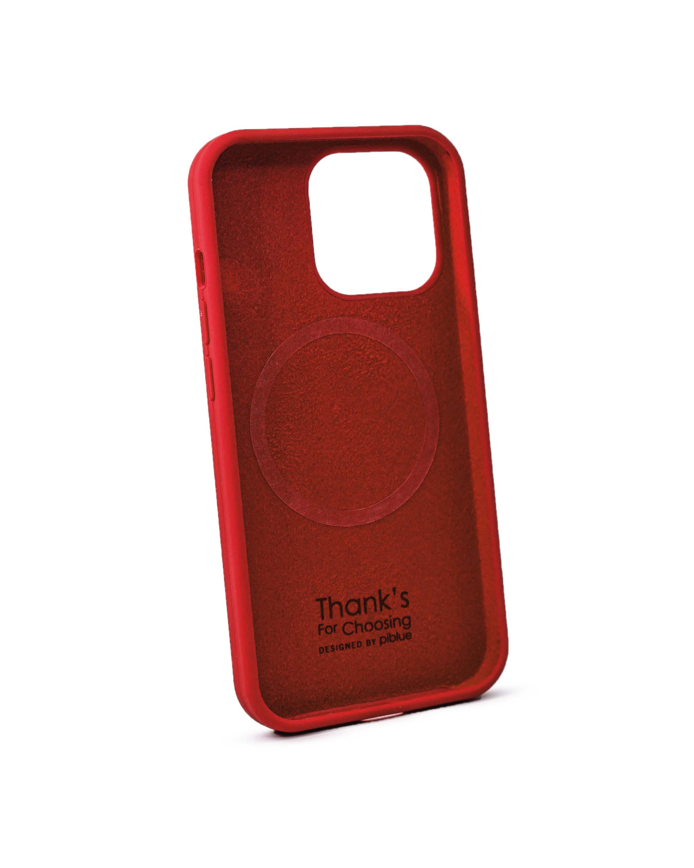 Чехол Piblue iPhone 13 Pro Silicone MagSafe, красный