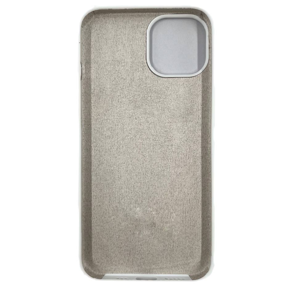 Чехол силиконовый гладкий Soft Touch iPhone 14, белый №9 (закрытый низ)