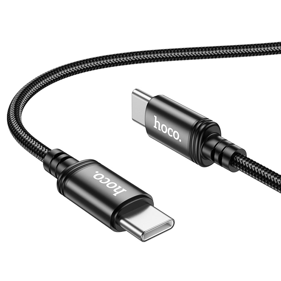 USB-C кабель HOCO X89 Wind 60W Type-C to Type-C (100см. 3A), черный