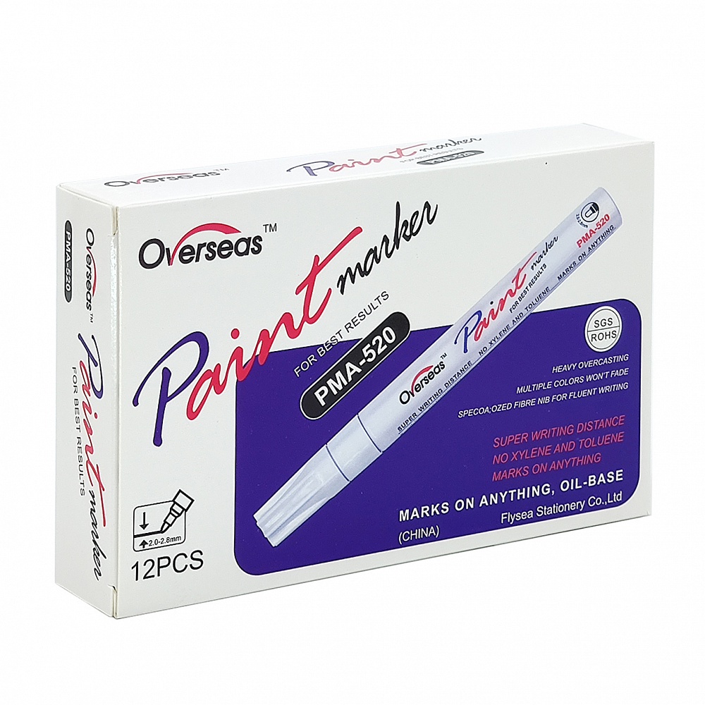 Маркер-краска Overseas PMA-520, синий (цена за упаковку 12шт)