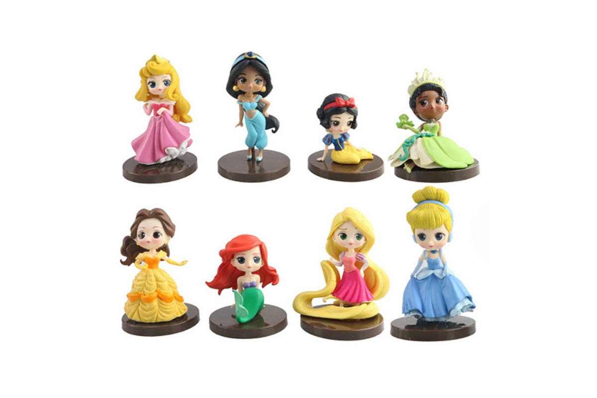 Набор аниме фигурок из 8-и штук Принцессы (7 см.)