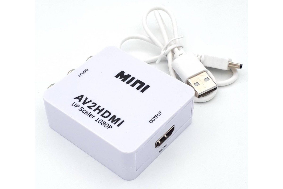 Конвертер RCA (F) to HDMI (F) (белый)