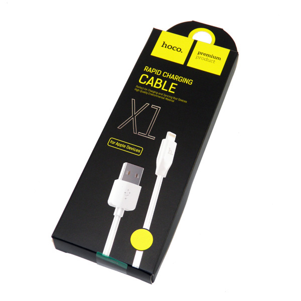 USB кабель Lightning HOCO X1 (200см), белый