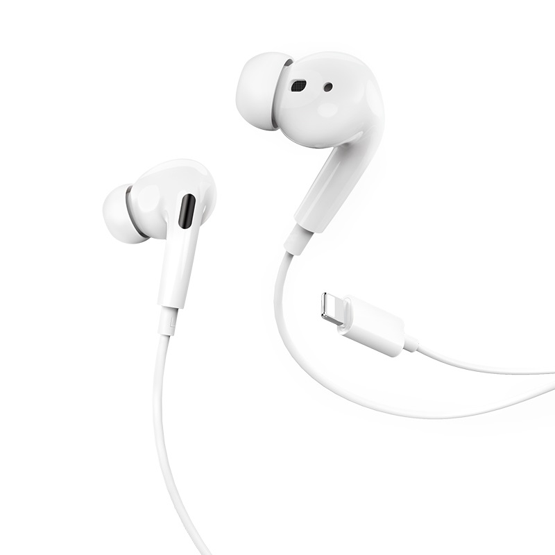 Наушники HOCO M1 Pro Original Series Earphone Lightning, белые