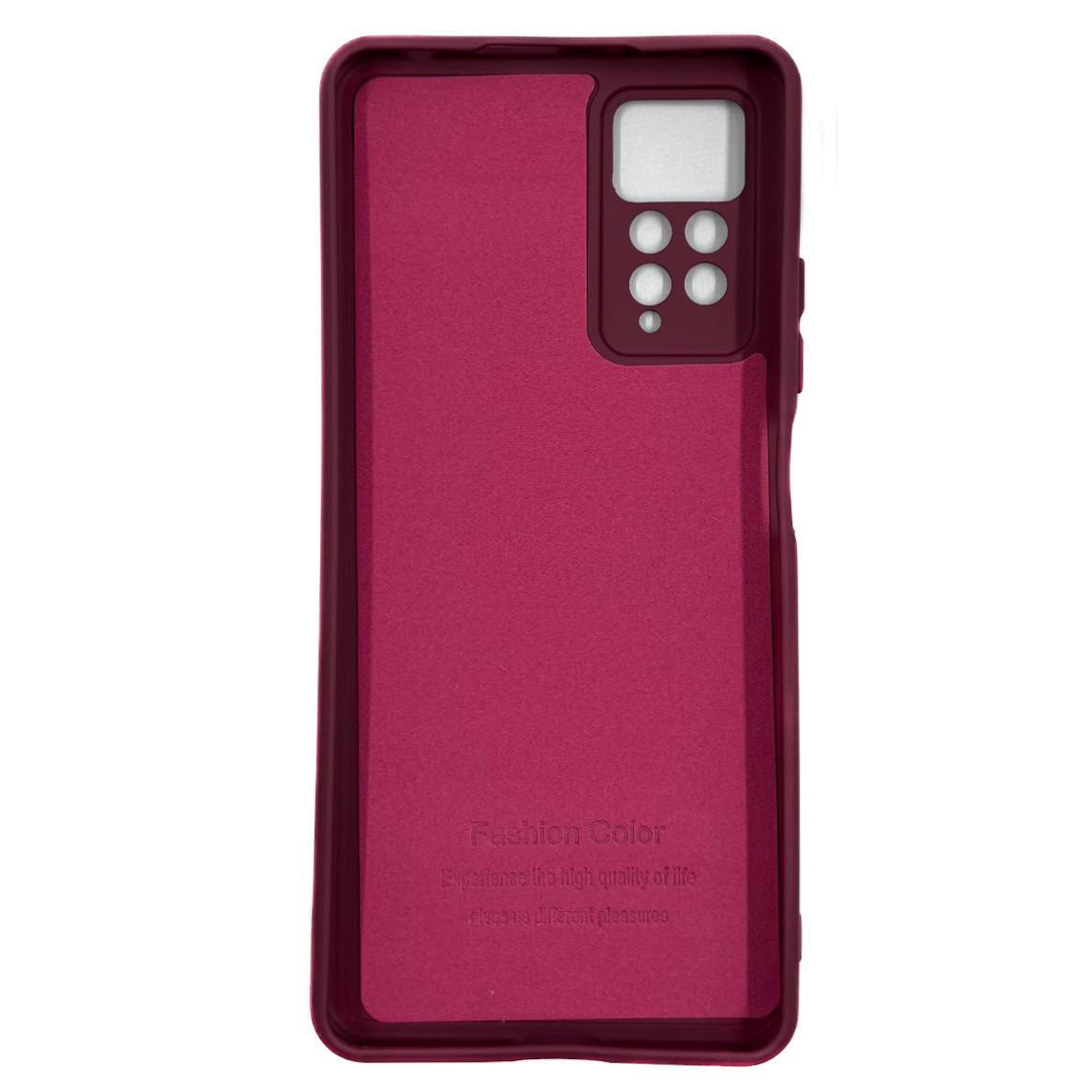 Чехол силиконовый гладкий Soft Touch Xiaomi Redmi Note 11 Pro, бордовый