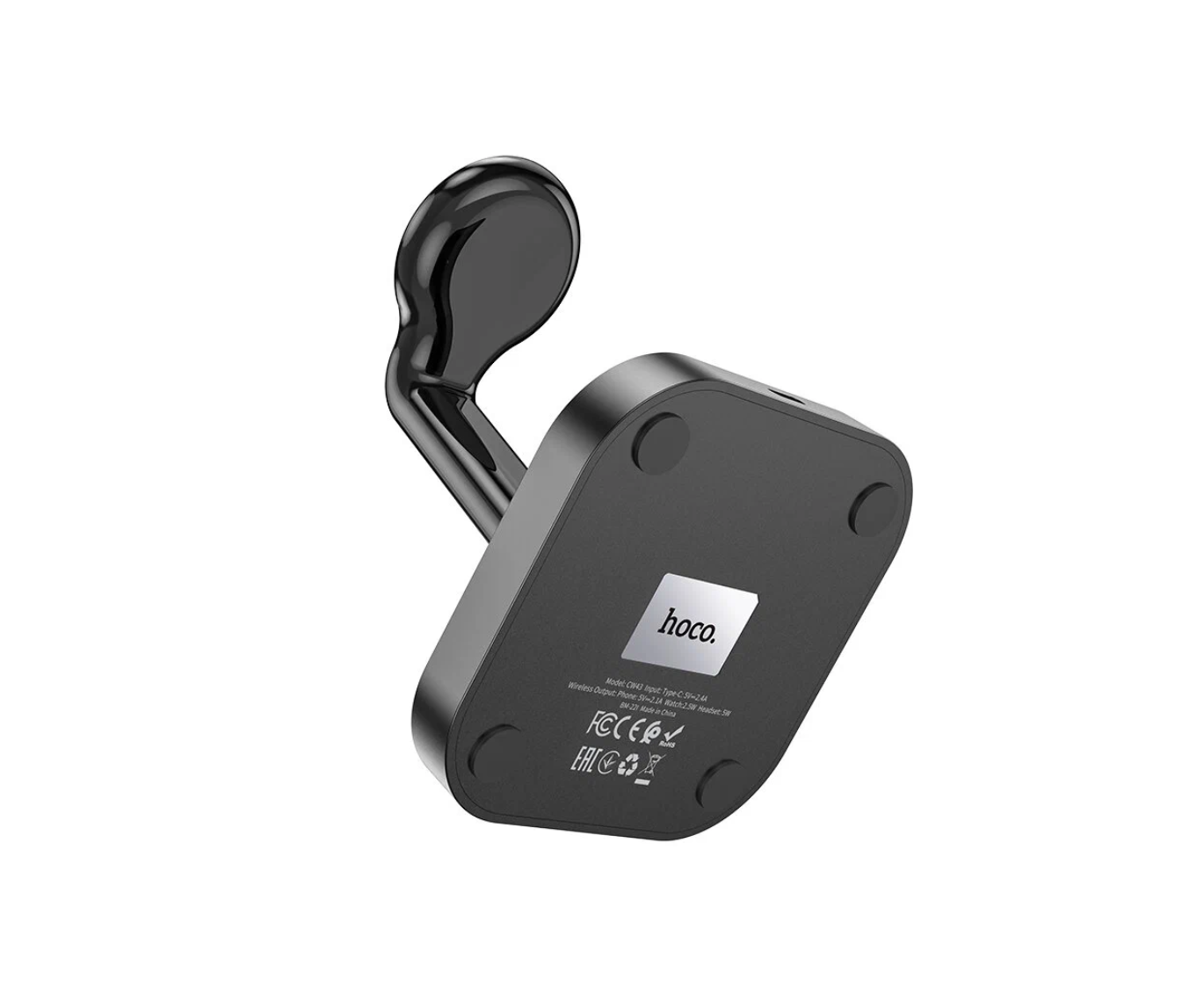 Беспроводное зарядное устройство HOCO CW43 Graceful 3 в 1 с MagSafe, черный