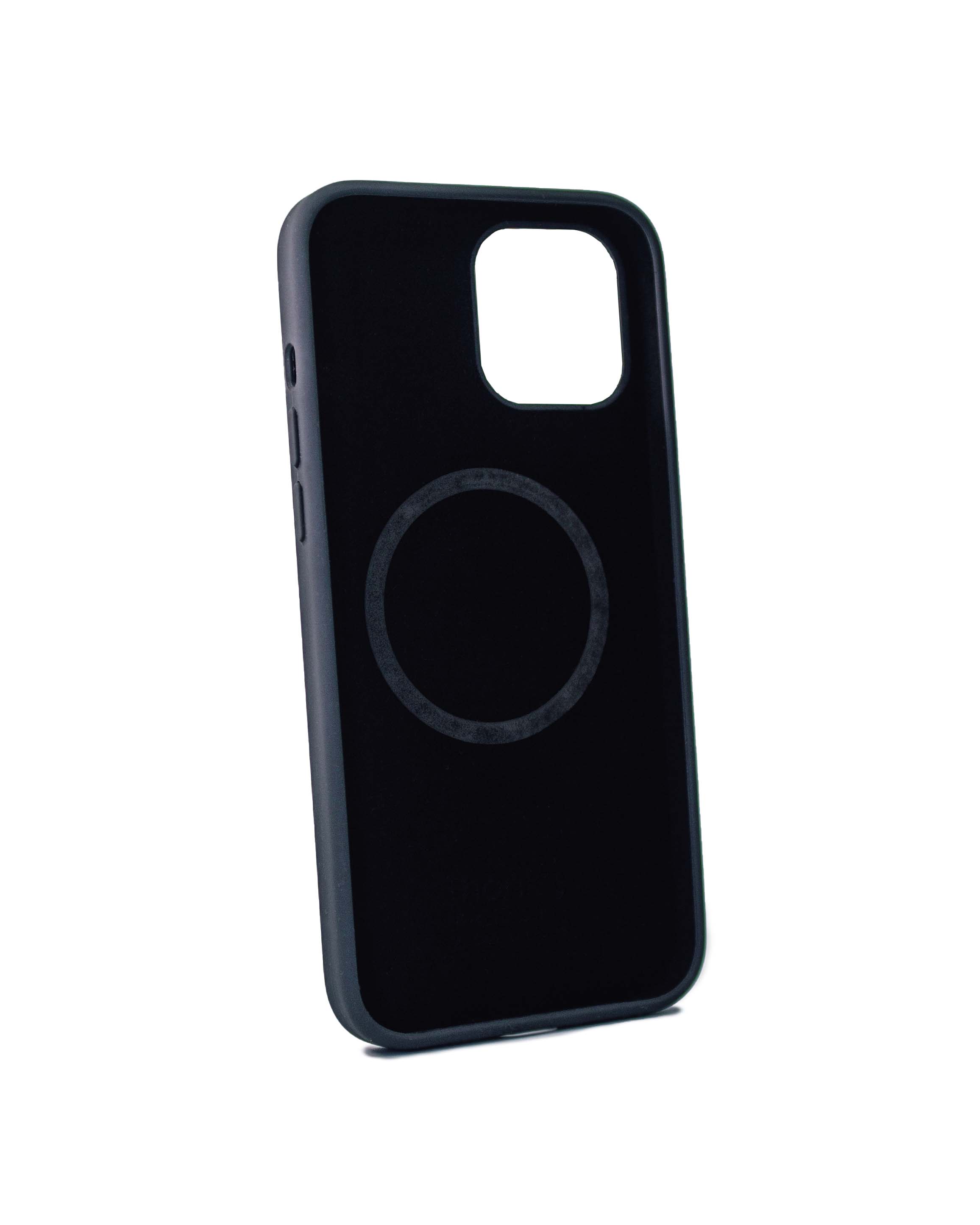 Чехол Piblue iPhone 12 Pro Max Silicone MagSafe, черный