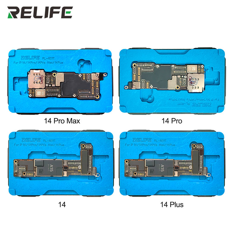 Набор платформ для реболлинга материнской платы с трафаретом RELIFE RL-601T 14 в 1