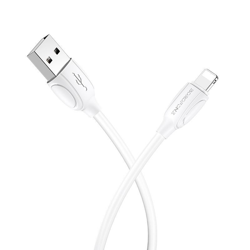 USB кабель Lightning BOROFONE BX19 Benefit (100см), белый