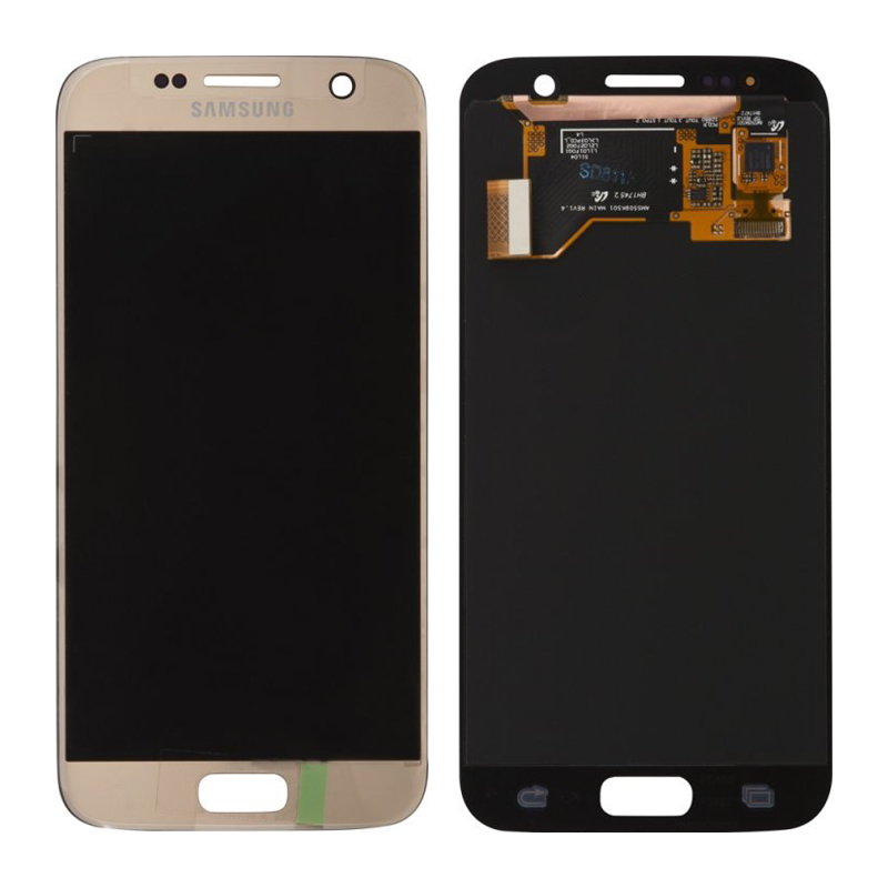 Дисплей Samsung G930F Galaxy S7 в сборе с тачскрином, Золото (OR100%)