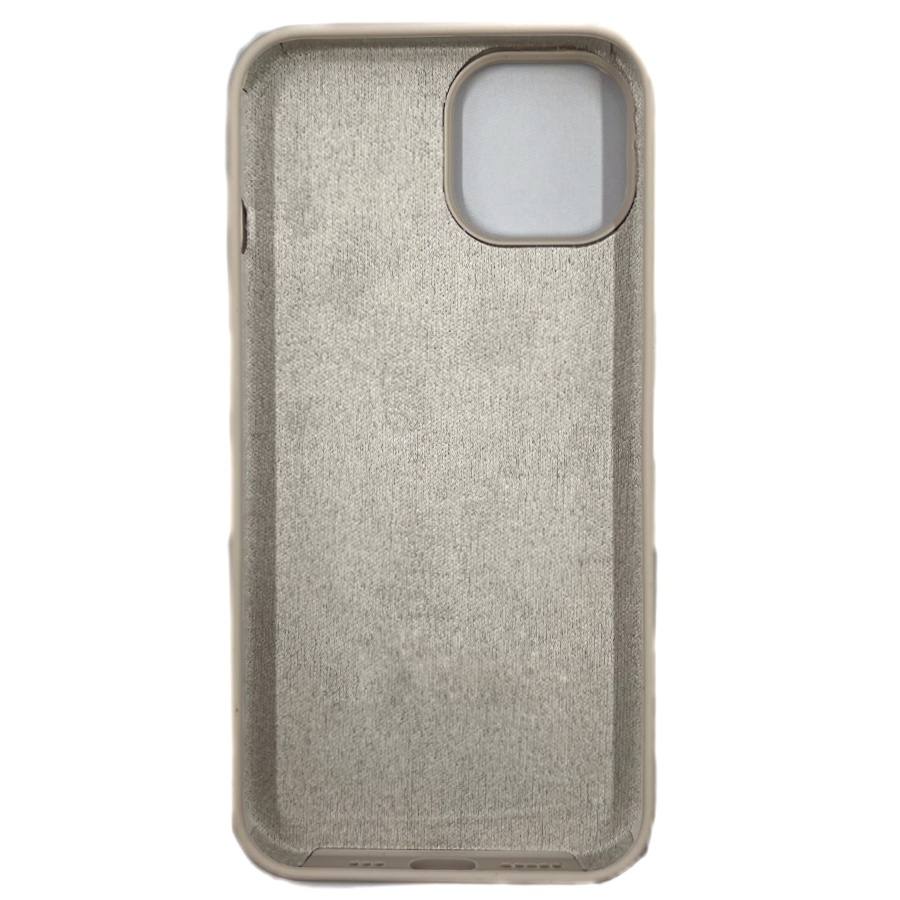 Чехол силиконовый гладкий Soft Touch iPhone 14, бежевый №10 (закрытый низ)