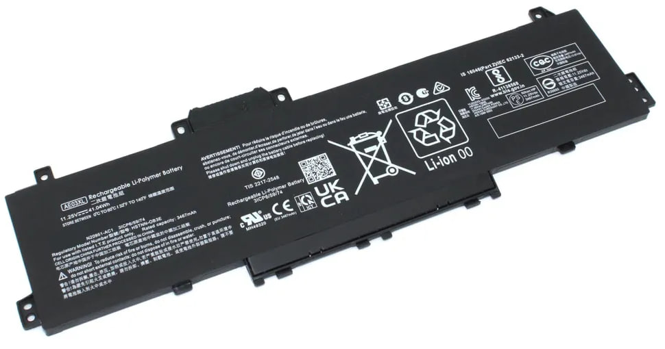 Аккумуляторная батарея для ноутбука HP 15-FC (AE03XL) 11.25V 41.04Wh