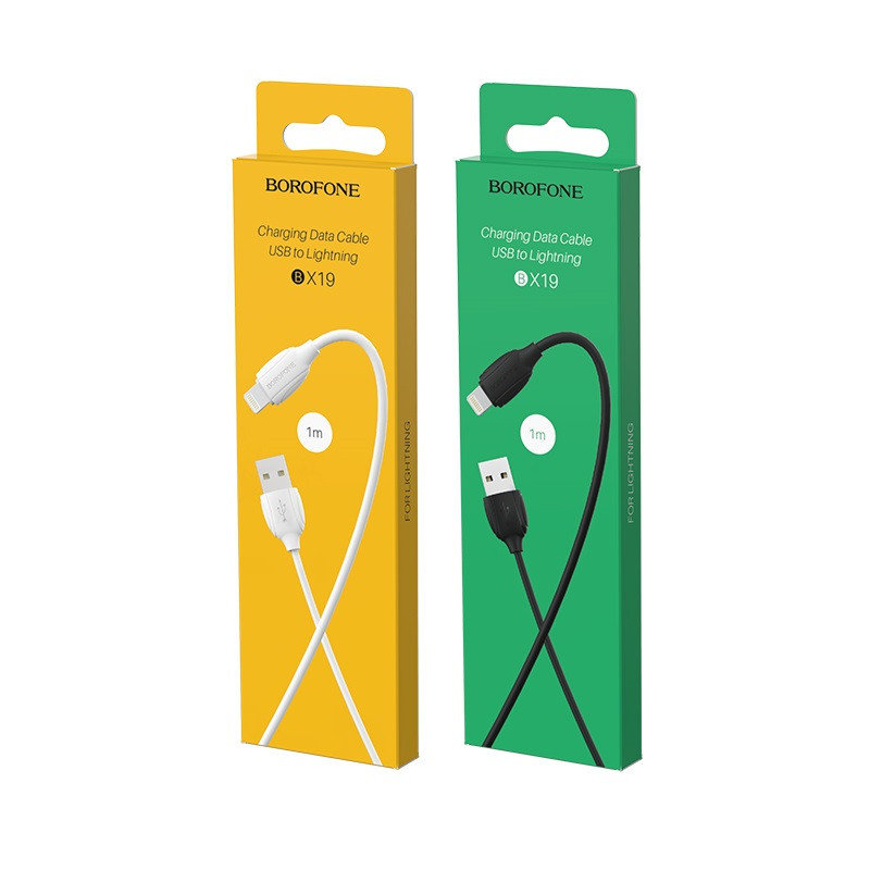 USB кабель Lightning BOROFONE BX19 Benefit (100см), белый