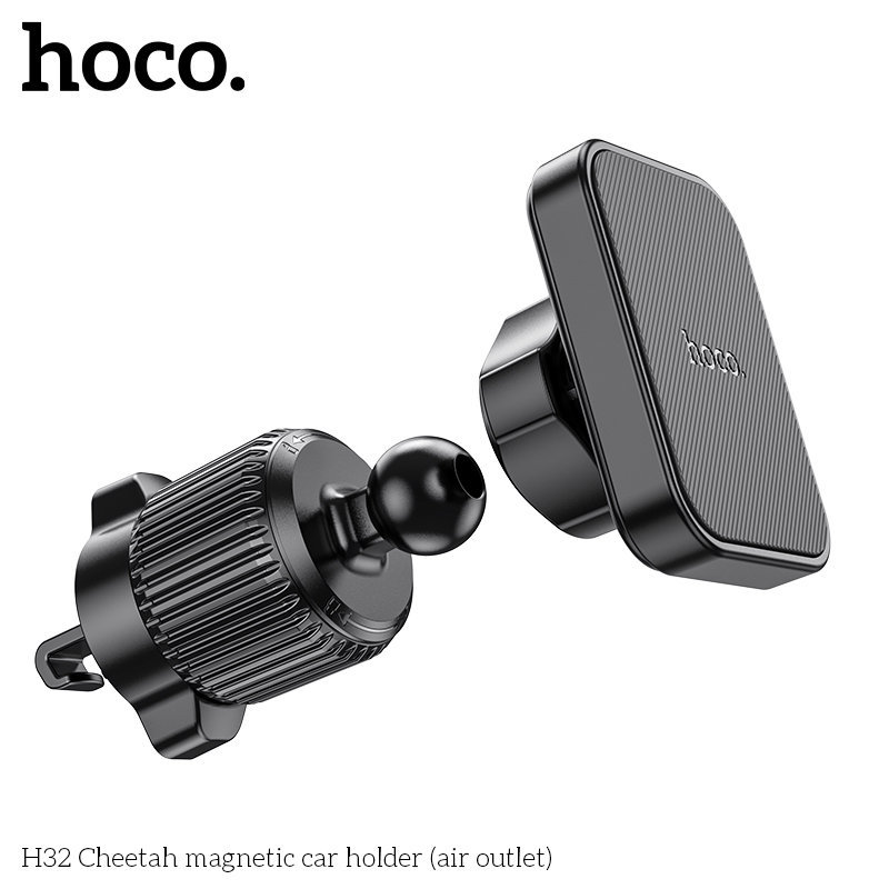 Держатель автомобильный HOCO H32 Cheetah magnetic car holder (air console) черный