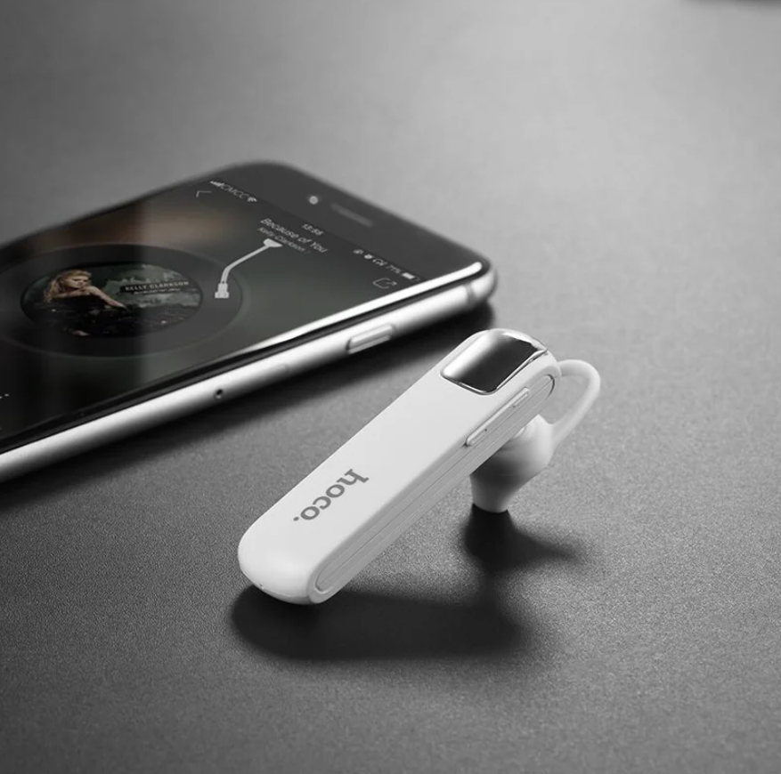 Bluetooth гарнитура HOCO E37 Gratified business, белая