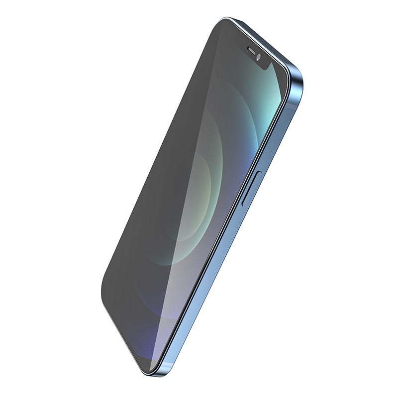Защитное стекло iPhone 12 Pro Max HOCO A12 Pro AntiSpy, 3D, черное