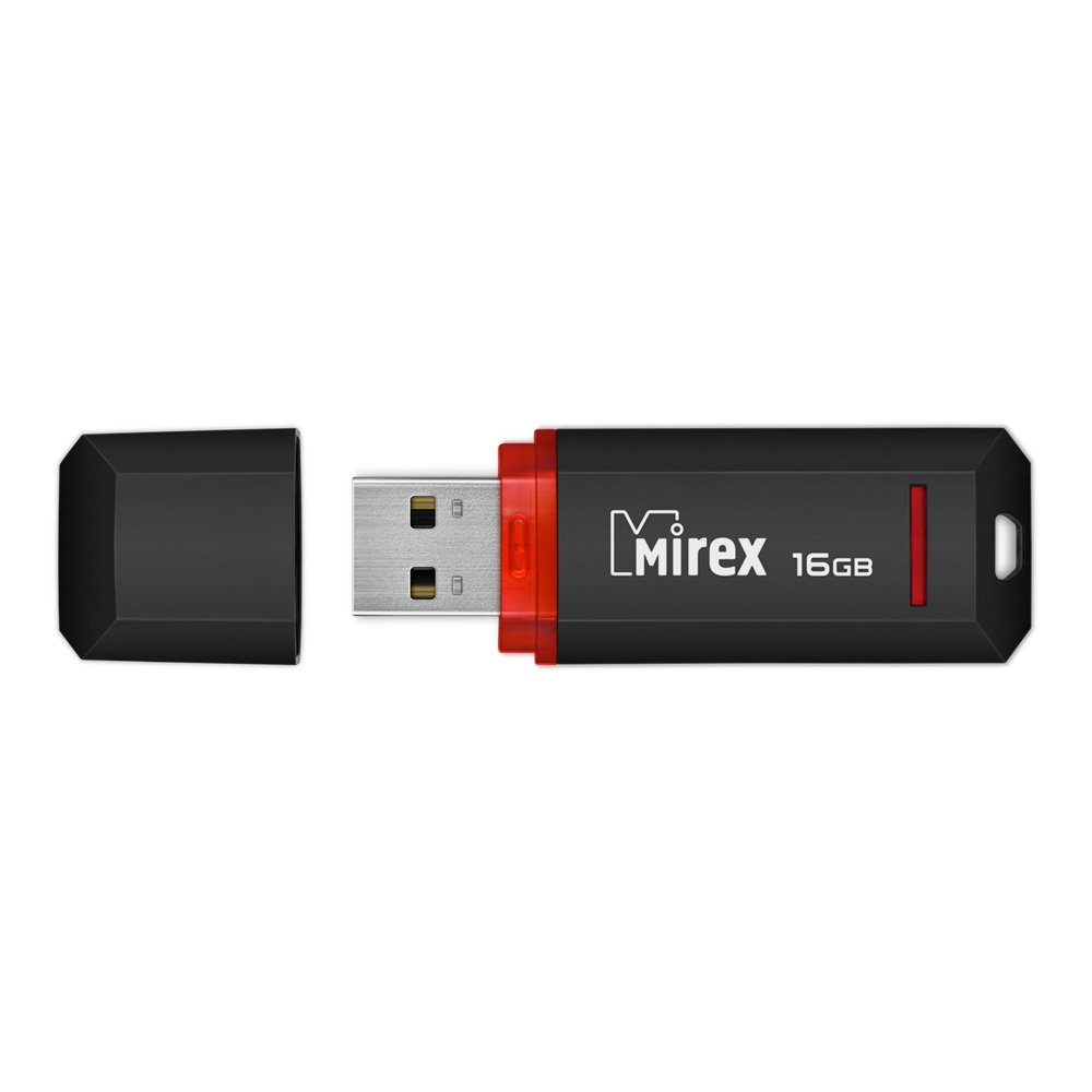 USB флеш-накопитель Mirex 16 GB USB 2.0 KNIGHT, черный