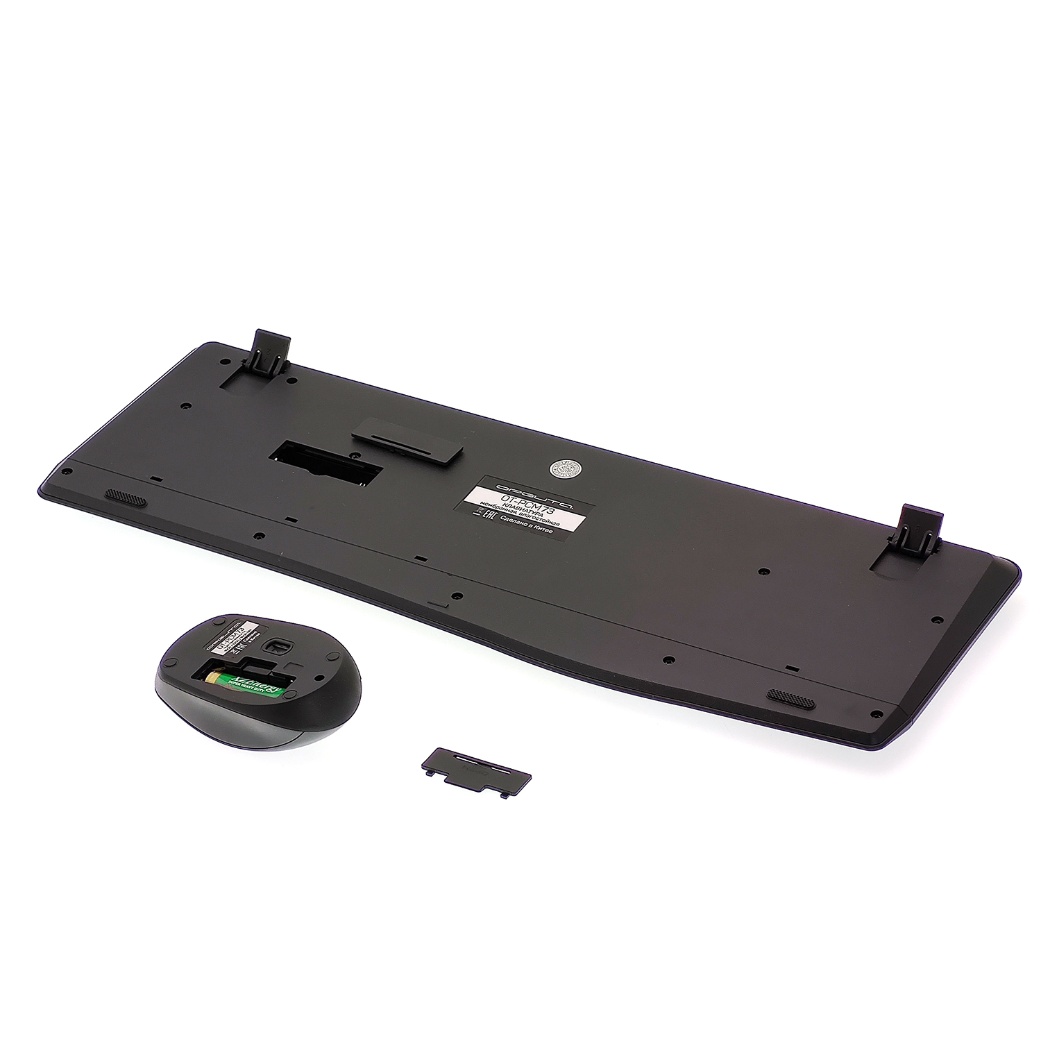 Комплект клавиатура беспроводная мышь беспроводная Орбита OT-PCM73, черный