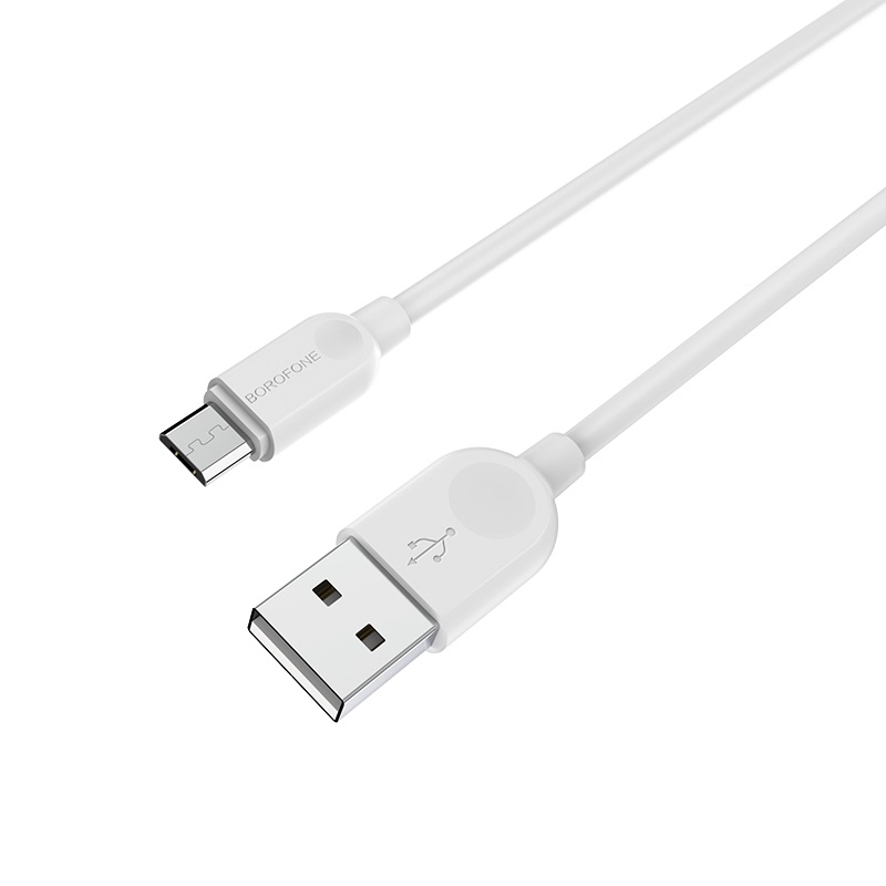 USB кабель micro USB BOROFONE BX14 LinkJet (100см), белый
