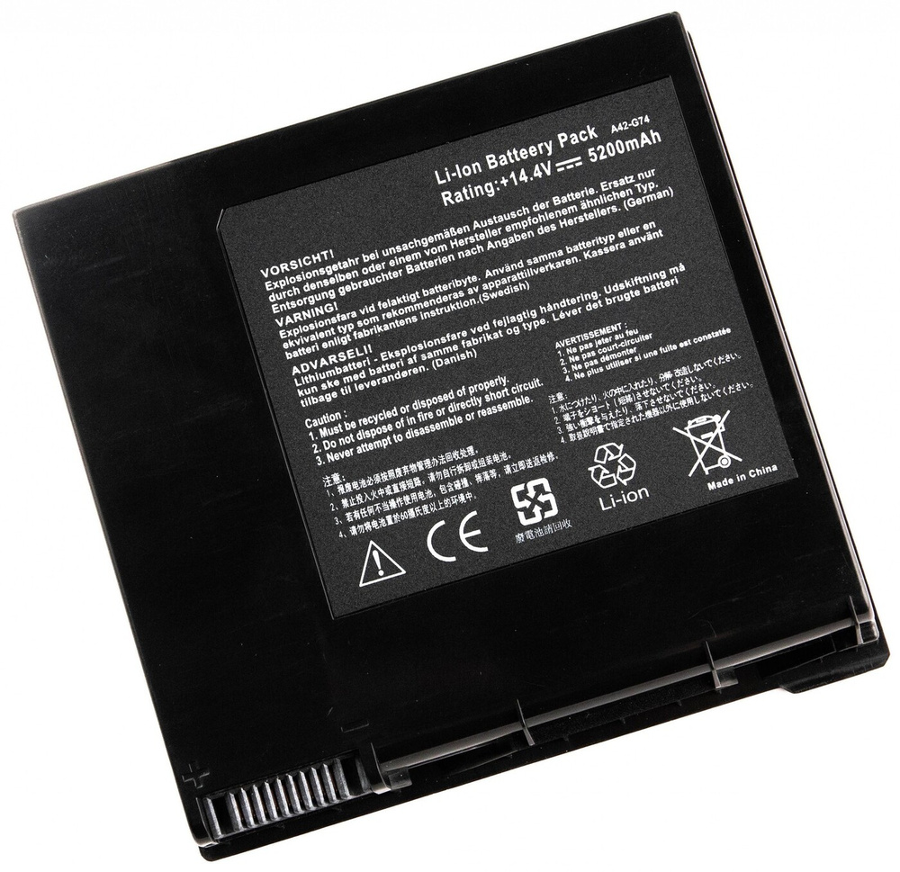 АКБ A42-G74 для ноутбука Asus G74 14.4V 5200mAh (OEM) черная