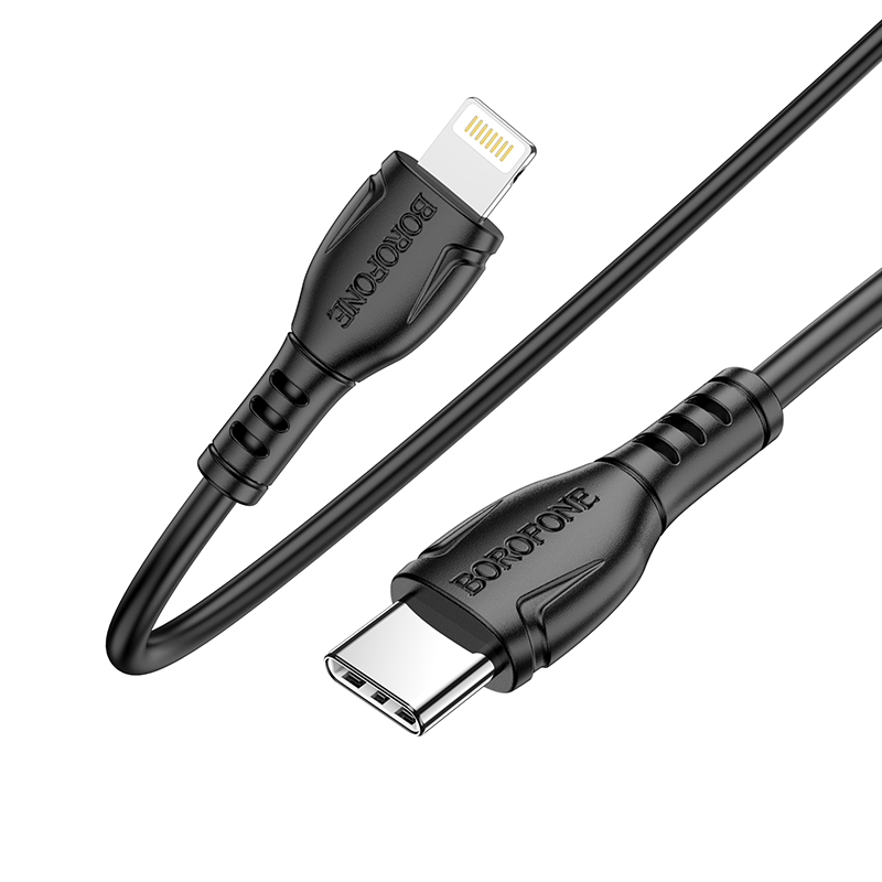 USB-C кабель BOROFONE BX51 Triumph Type-C to Lightning (120см), черный