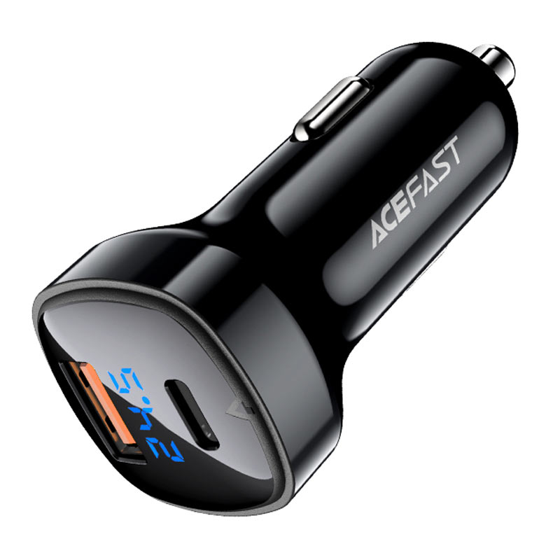 Автомобильный адаптер ACEFAST B4 66W (USB-C + USB-A), черный