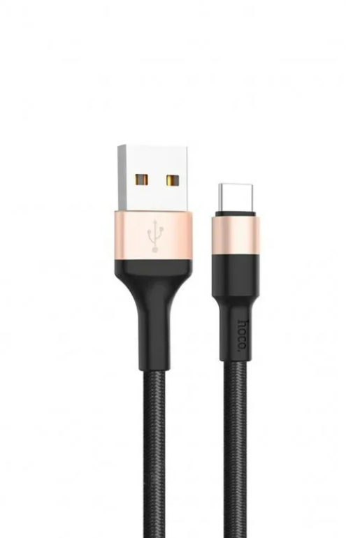 USB кабель Type-C HOCO X26 Xpress (100см), черно-золотистый