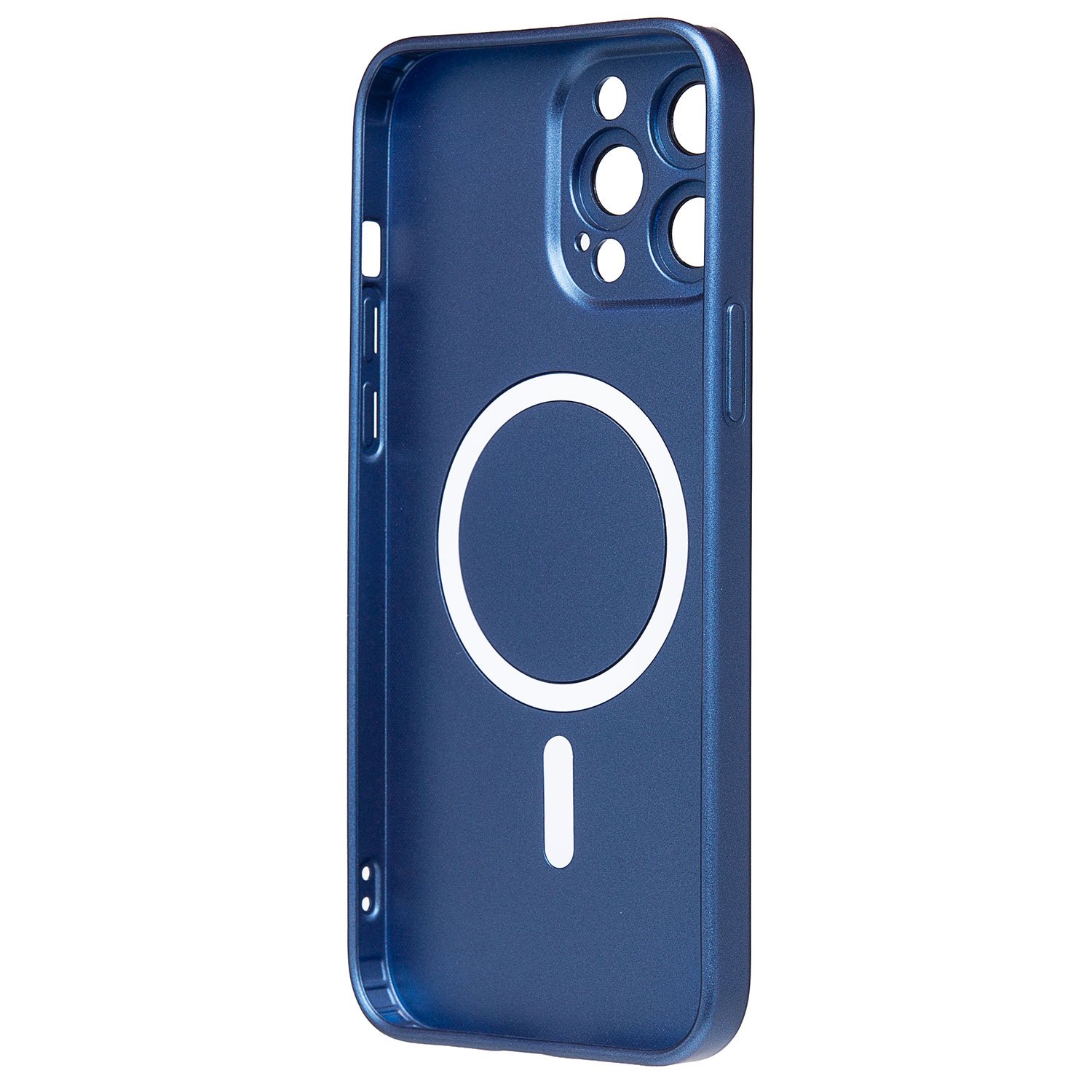 Чехол силиконовый MagSafe Matte iPhone 15 Pro, синий