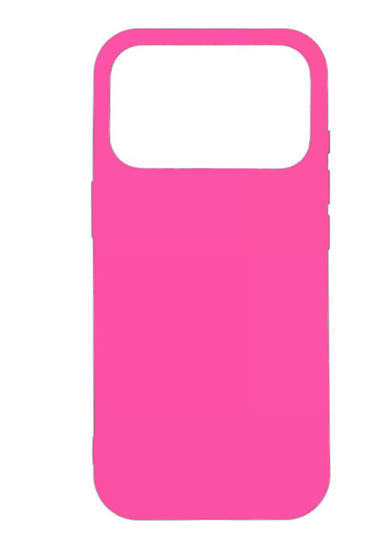 Чехол силиконовый гладкий Soft Touch iPhone 17 Pro, вишнево-розовый (закрытый низ)