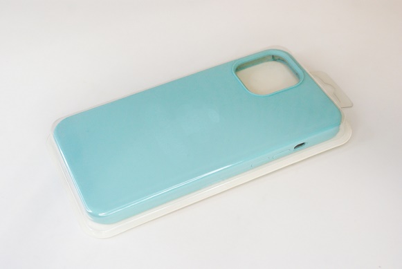 Чехол силиконовый гладкий Soft Touch iPhone 12 Pro Max, мятный №21 (закрытый низ)
