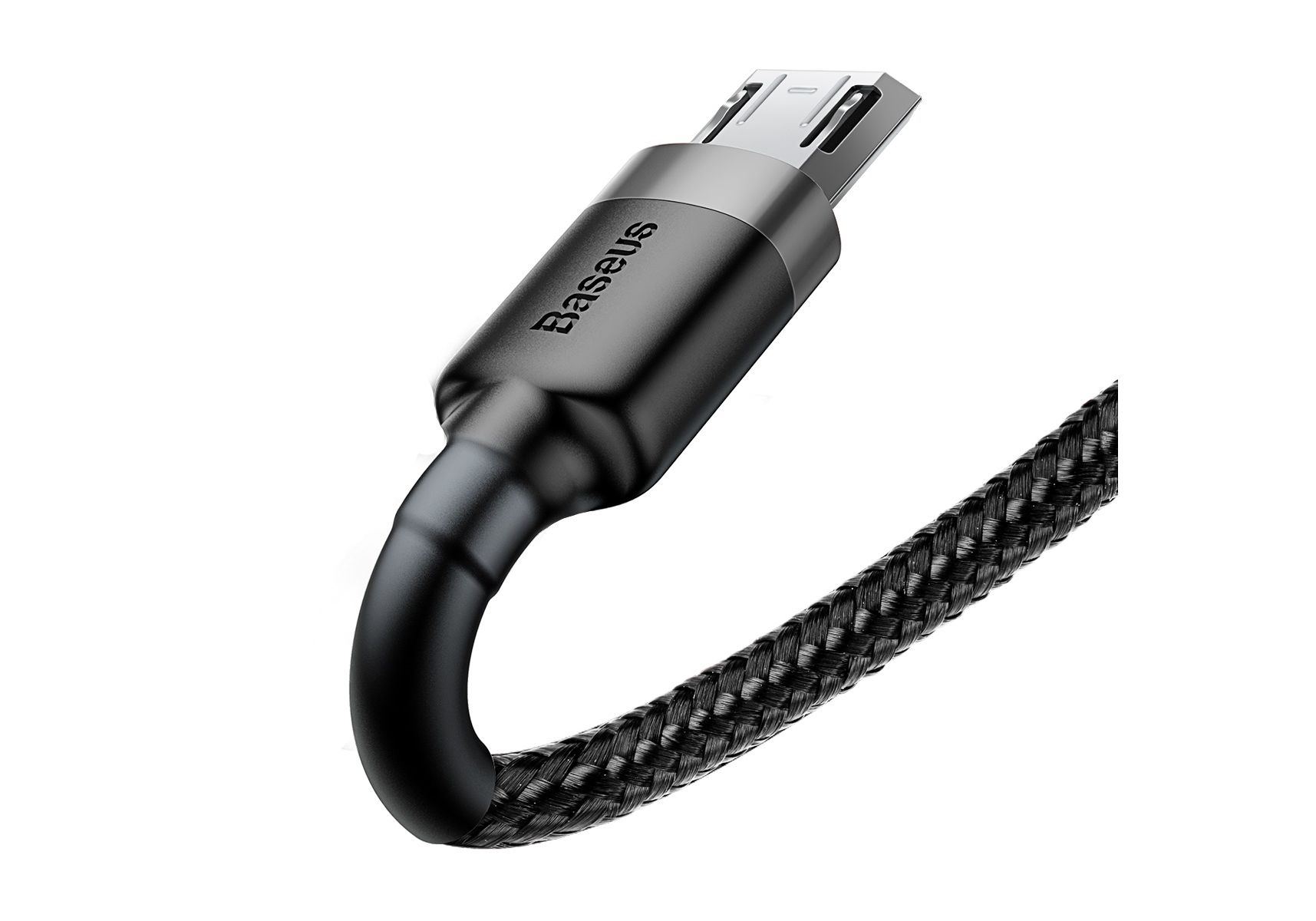 USB кабель micro USB BASEUS Cafule (2.4А) 1 м, черно-серый