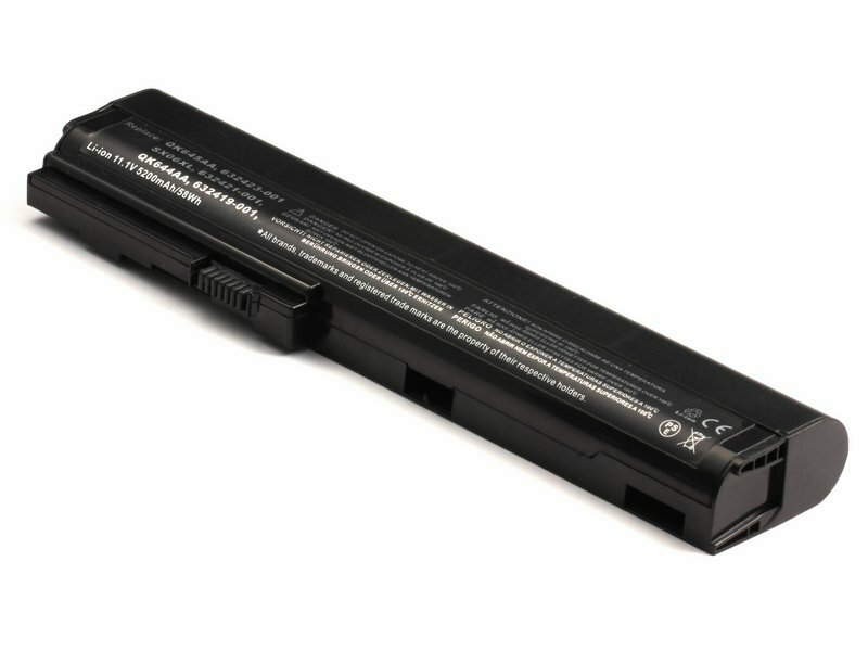 АКБ HSTNN-DB2L для ноутбука HP EliteBook 2560p 5200mAh (OEM) черная