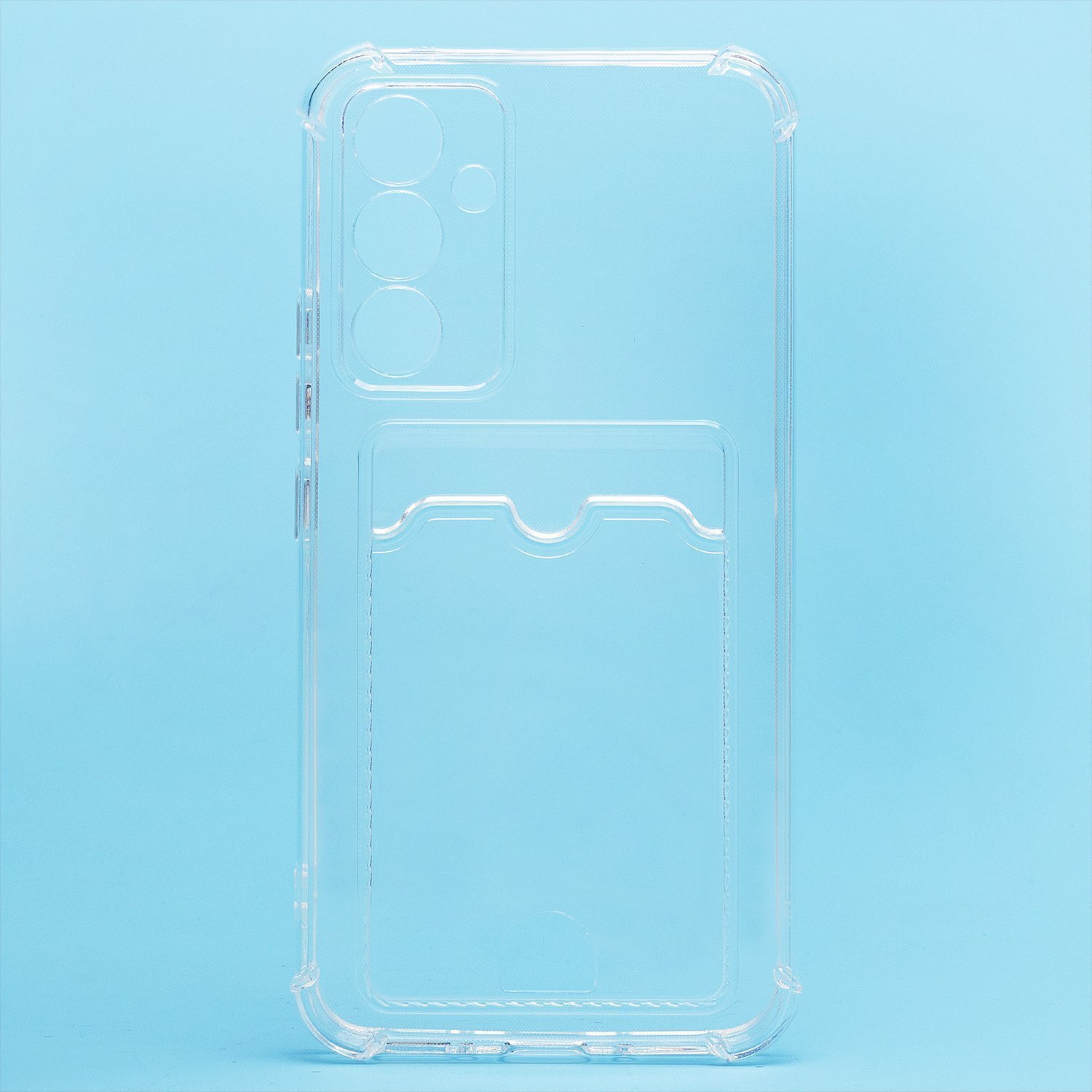 Чехол силиконовый с визитницей Samsung A54 5G SM-A546 прозрачный