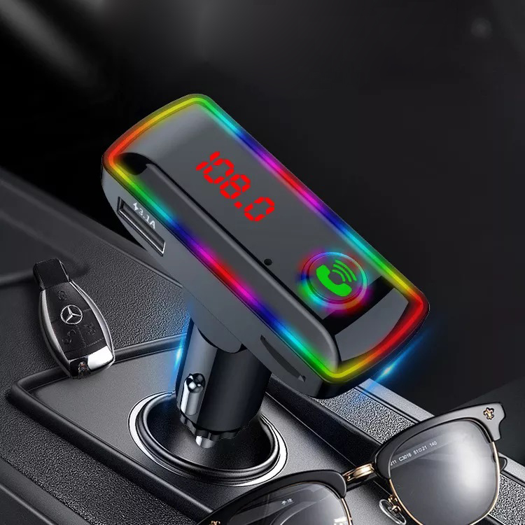 USB MP3 плеер с FM трансмиттером с дисплеем TDS TS-CAF22 черный