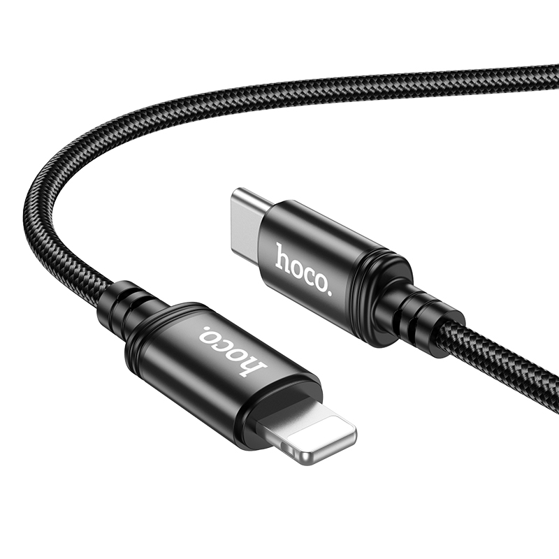 USB-C кабель HOCO X91 Radiance PD 20W Type-C to Lightning (300см), черный
