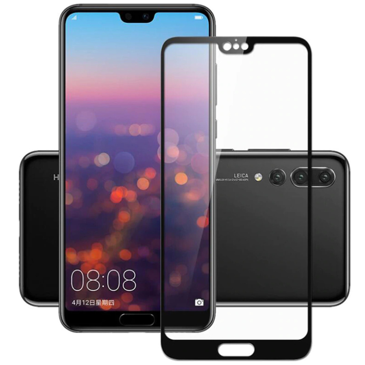 Защитное стекло Huawei P20/ P11 UV с ультрафиолетовым отвердителем