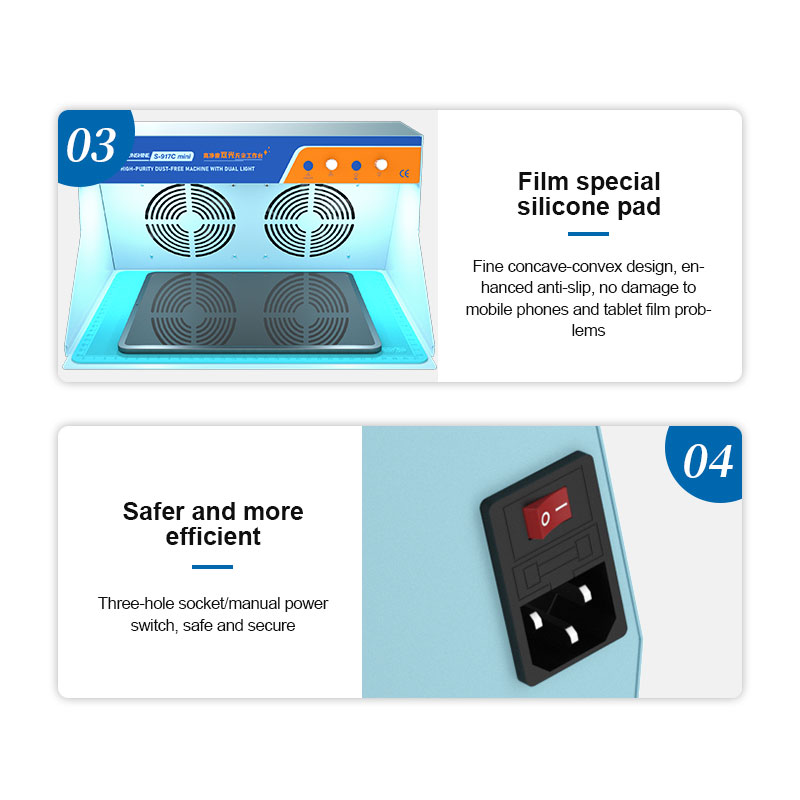 Пылезащитная камера (беспылевая комната) SUNSHINE SS-917C Mini с подсветкой