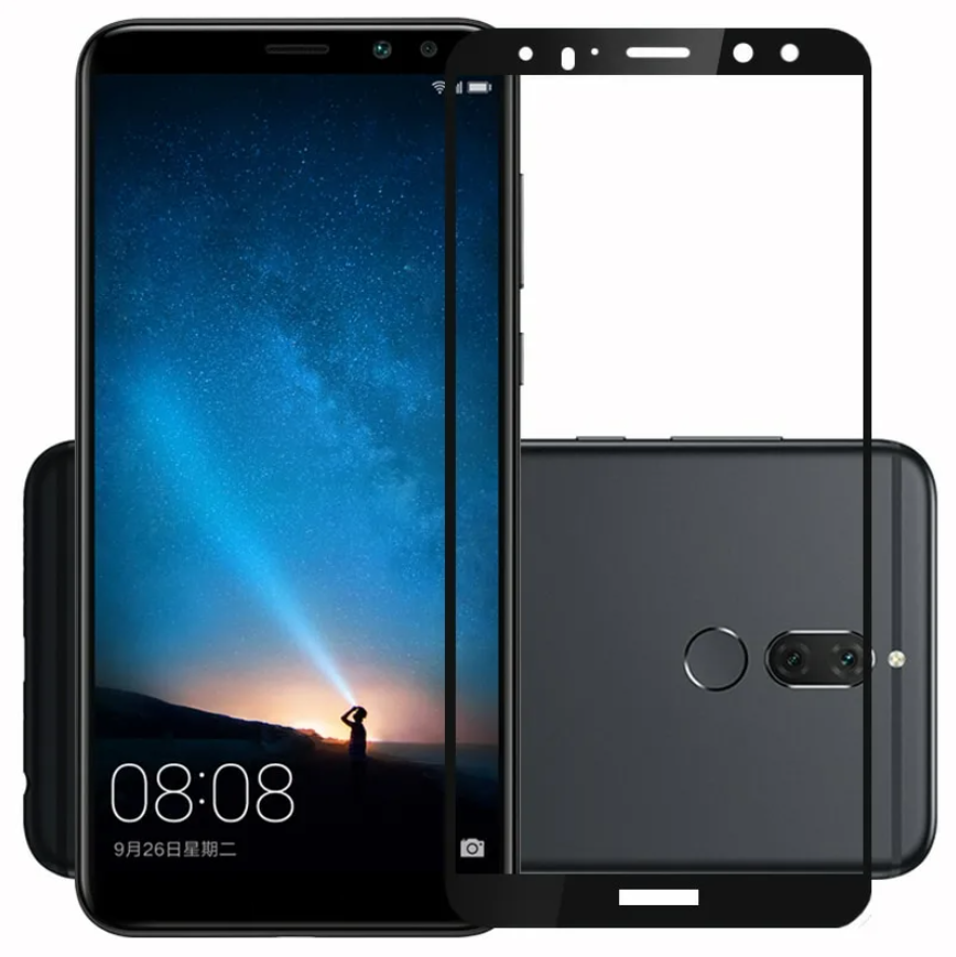 Защитное стекло Huawei Mate 10 Lite/ Nova 2i/ Nova 9i, черное (тех упаковка)