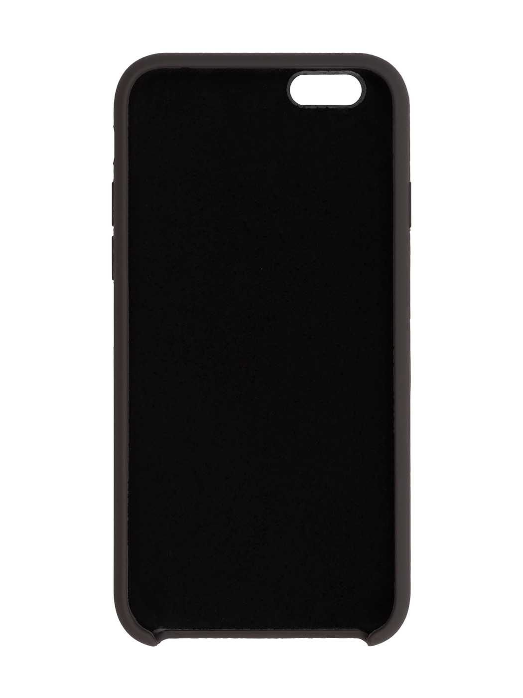 Чехол силиконовый гладкий Soft Touch iPhone 6/ 6S, темно-серый (без логотипа)