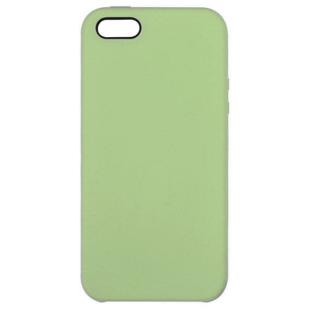 Чехол силиконовый гладкий Soft Touch iPhone 5/ 5S/ SE, зеленый (без логотипа)