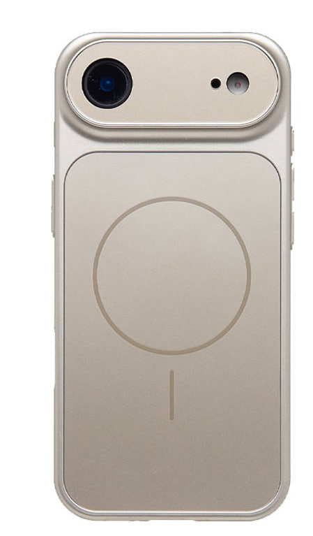 Чехол пластиковый с защитой камер MagSafe YH Original design Phone 17 Air, темно-золотистый