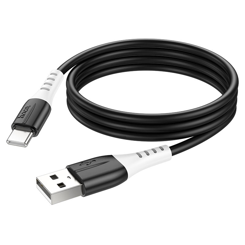 USB кабель Type-C HOCO X82 Silicone (100см, 3A), черный