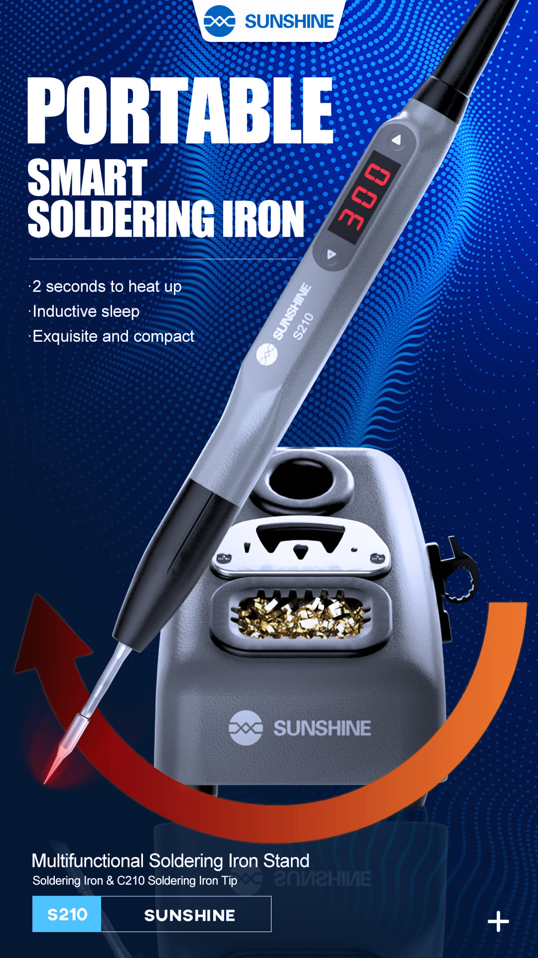 Паяльник портативный SUNSHINE S210