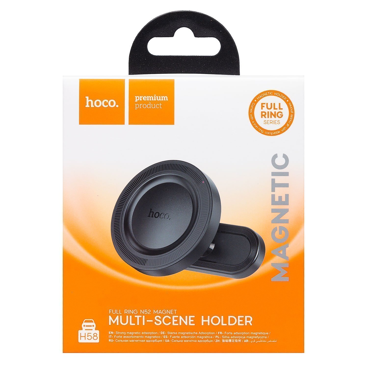 Держатель автомобильный HOCO H58, черный