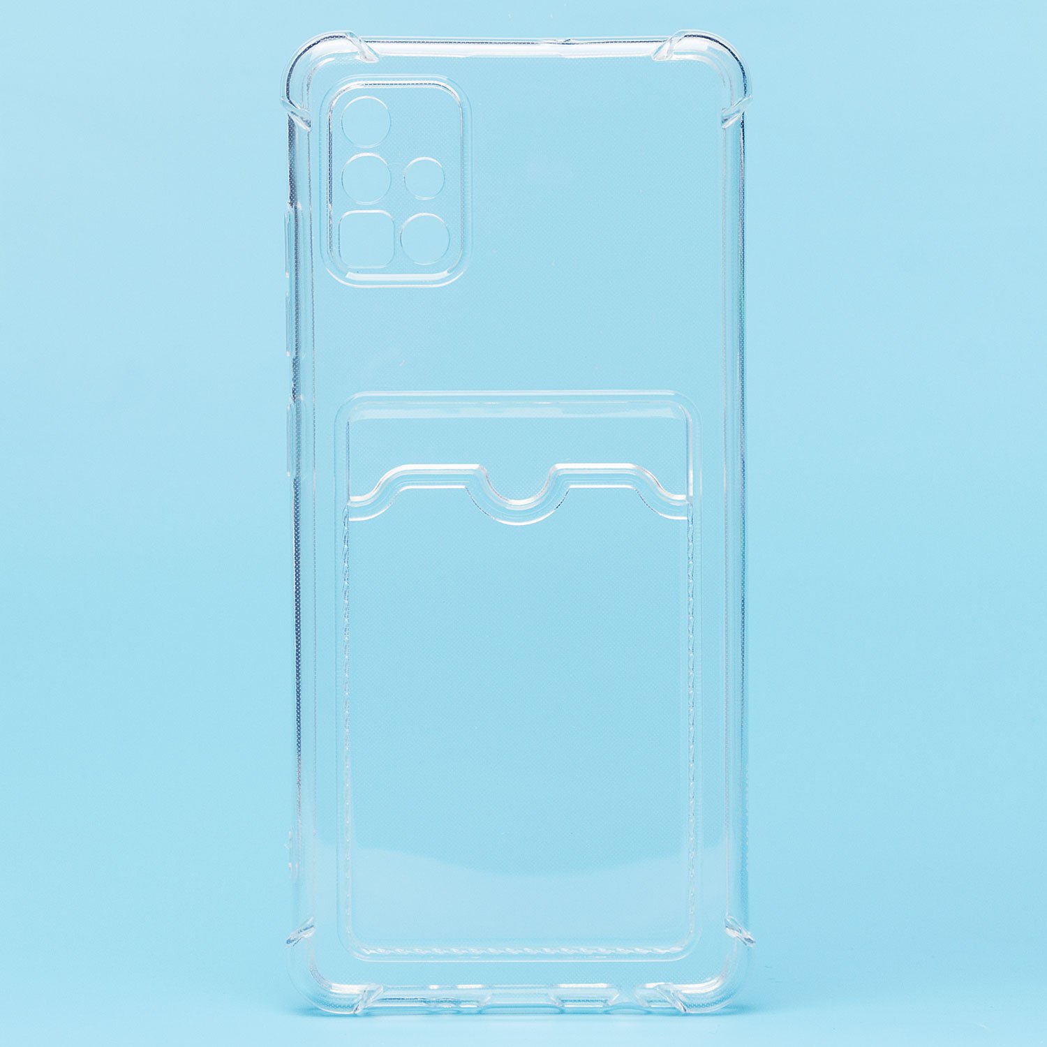 Чехол силиконовый с визитницей Samsung A53 5G SM-A536 прозрачный