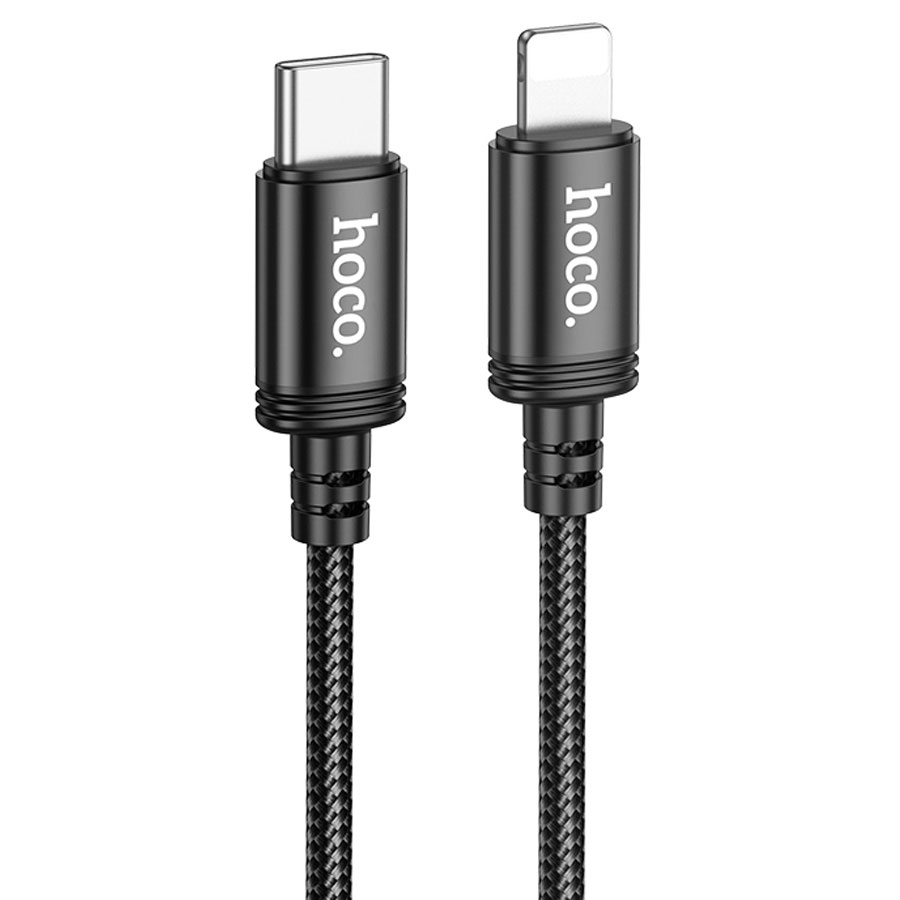 USB-C кабель HOCO X89 Wind PD20W Type-C to Lightning (100см. 3A), черный